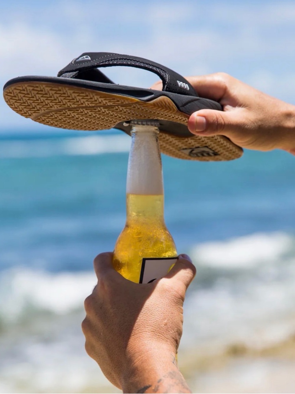 NWOT REEF Fanning Men's Water-Friendly Flip-Flops - Size 13